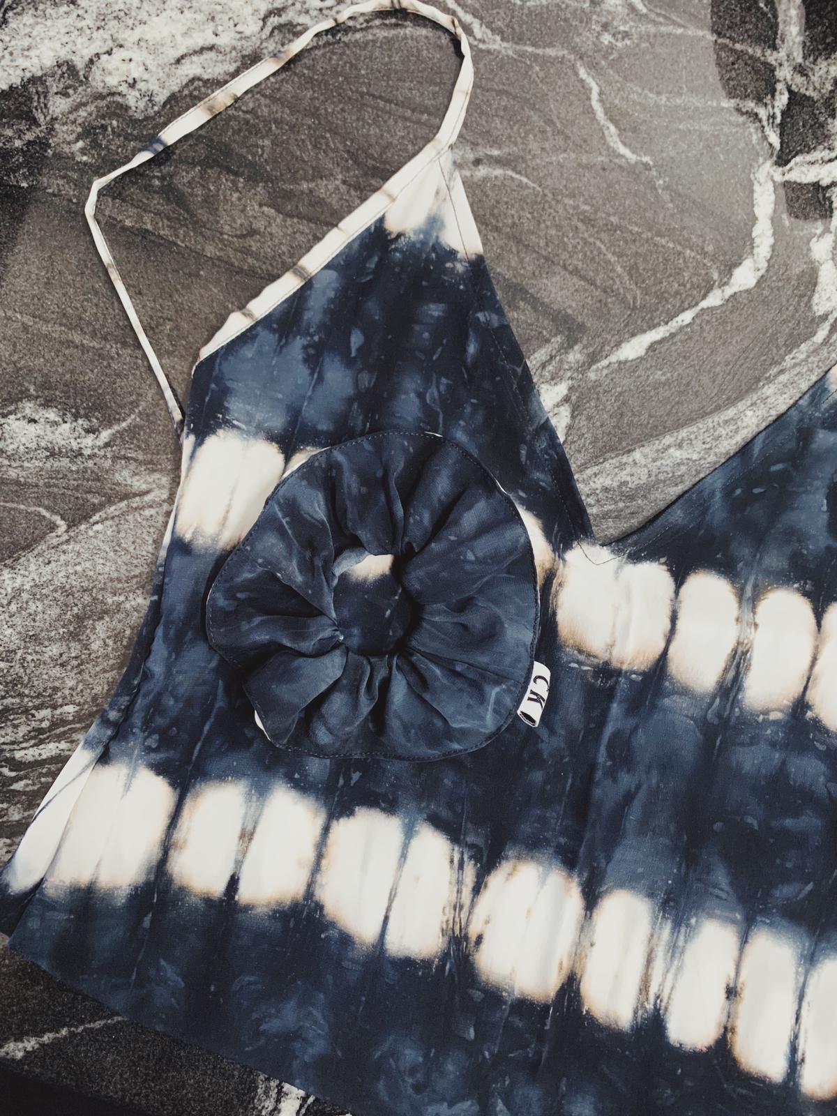 Tie-Dye and Leopard Silk Scrunchies
