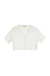 ANNA CROPPED BLOUSE WHITE