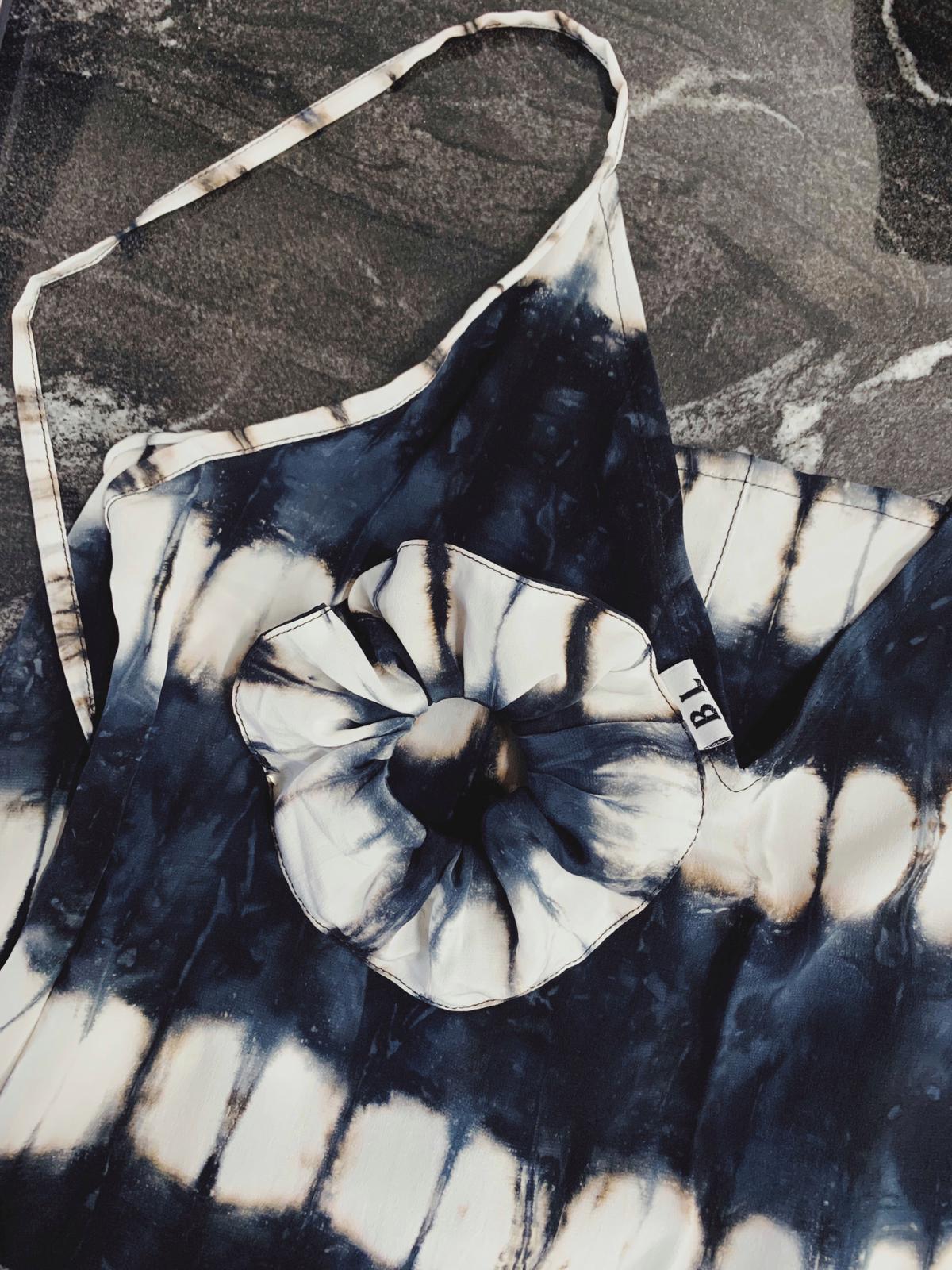 Tie-Dye and Leopard Silk Scrunchies